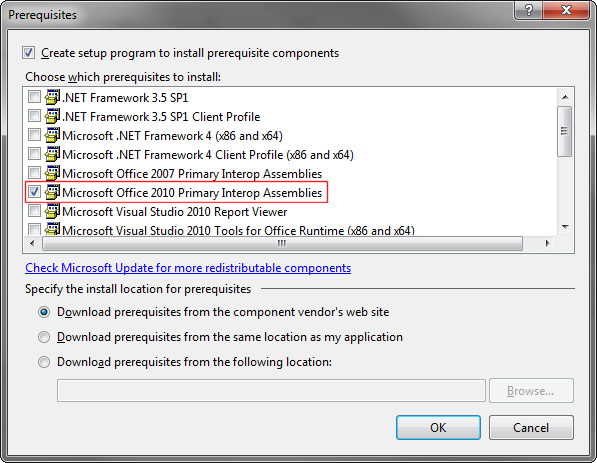 Runtime 64 bit. Microsoft Visual Studio 2010 Tools for Office runtime. Microsoft access runtime 2010. Setup program. MSI installer download.